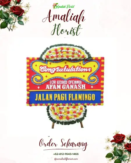 Sewa Papan Bunga Growong